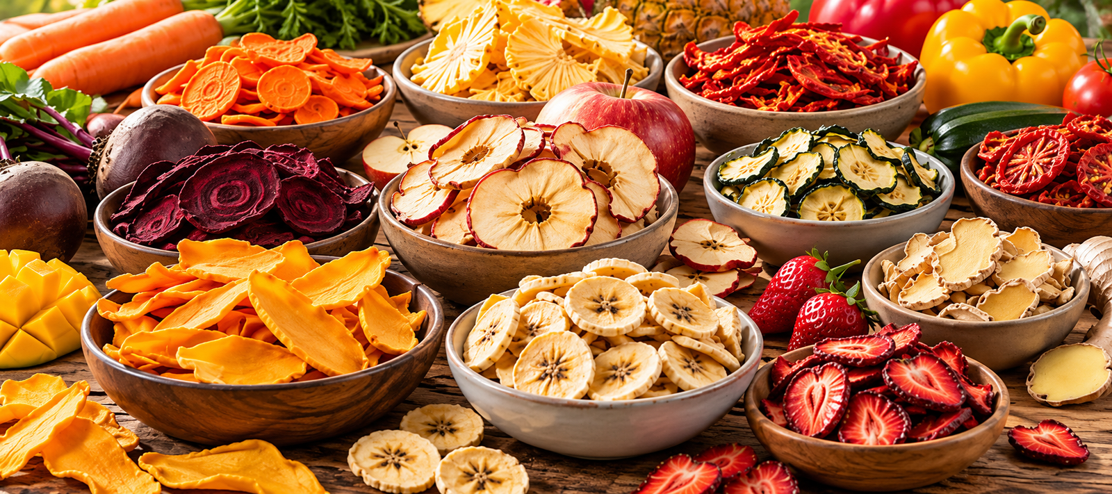 Assorted Indian spices displayed in bowls.